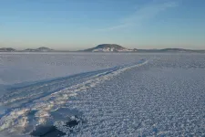Spectacular photos capture ice rifts on Lake Balaton