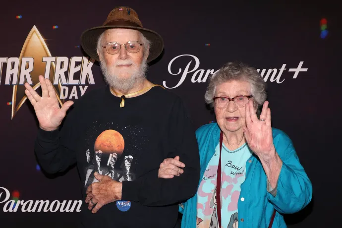 Bjo és férje, John Trimble 2022-ben – Fotó: David Livingston / Getty Images