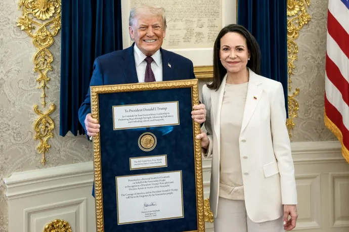 Machado azt állítja, átadta a Nobel-békedíját Trumpnak