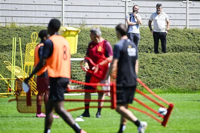 Csepregi a Leuven egyik edzésén 2024 júniusában – Fotó: Tom Goyvaerts / Belga / AFP