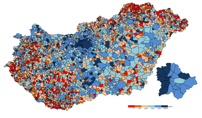 Forrás: GKI számítás / NAV SZJA-adatok alapján