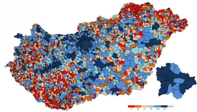 Forrás: GKI számítás / NAV SZJA-adatok alapján