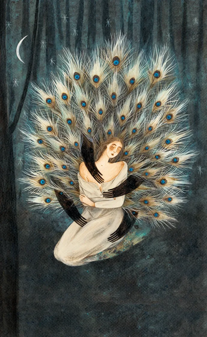 Kürti Andrea illusztrációja A mennybe vitt leány című kötetben