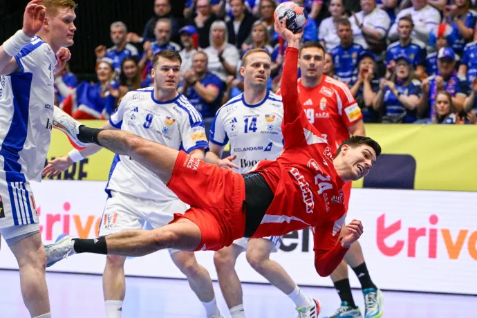 Egy végig feszült meccsen Izland legyűrte a magyar kéziseket az Eb-n