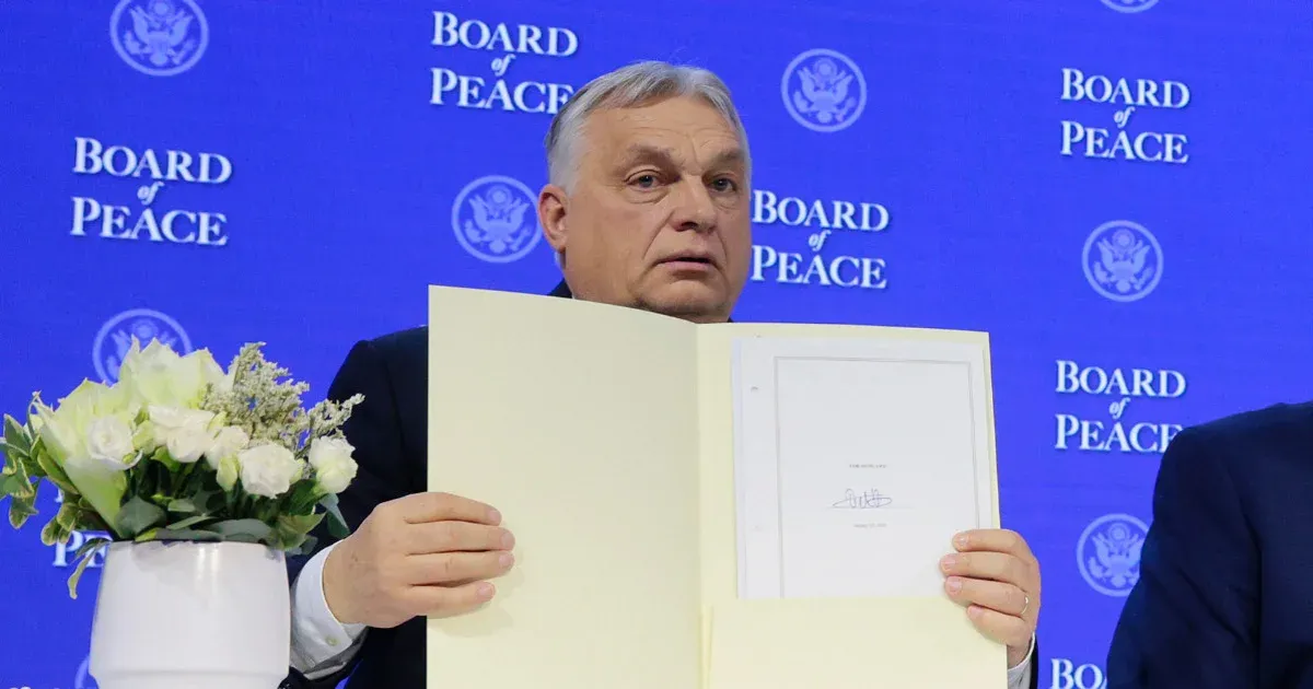 Orbán among signatories of Trump's Board of Peace Charter in Davos
