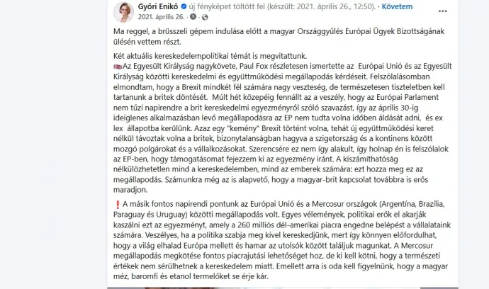 Fotó: Győri Enikő / Facebook