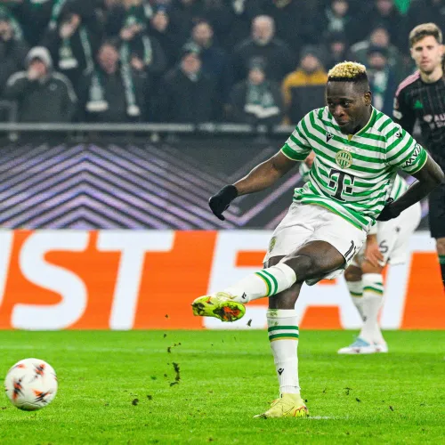 Bombagólt kapott a Fradi, 1-1-re végzett az El-ben a Panathinaikosz ellen, amivel a hetedik helyen áll Kép