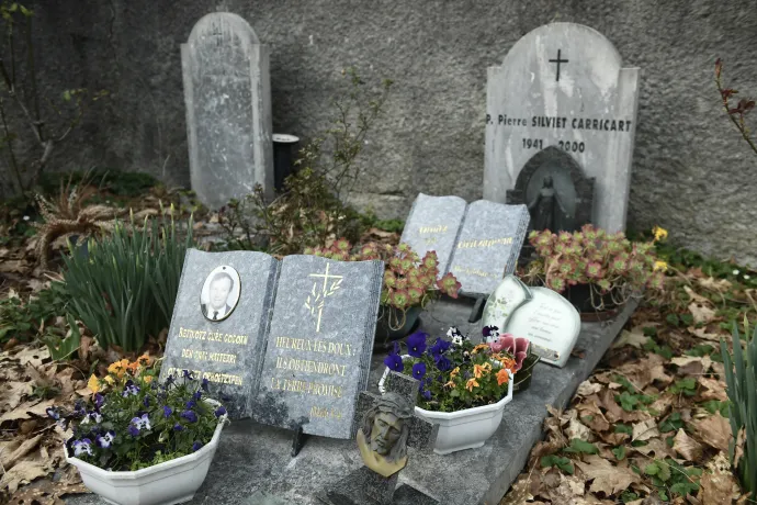 Pierre Silviet-Carricart sírja Lestelle-Bétharramban – Fotó: Gaizka Iroz / AFP