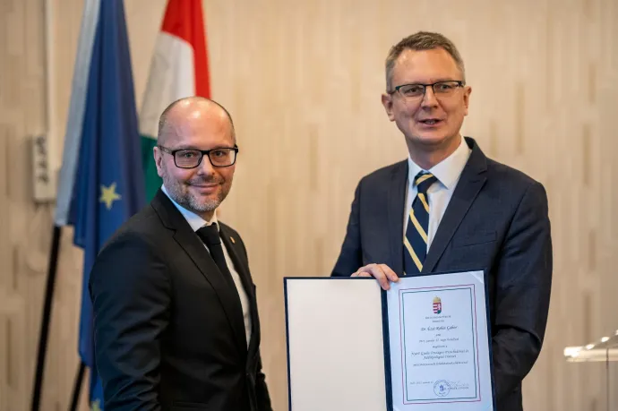 Ézsi Robin átveszi főigazgatói kinevezését Rétvári Bencétől 2025. január 15-én – Fotó: Deák Zsolt / OPAI