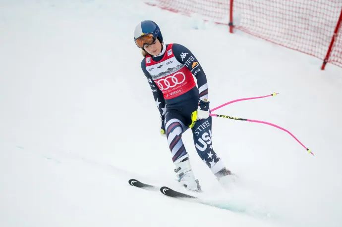 Az amerikai Lindsey Vonn Crans Montanában, Svájcban, 2026. január 30-án – Fotó: Fabrice Coffrini / AFP 