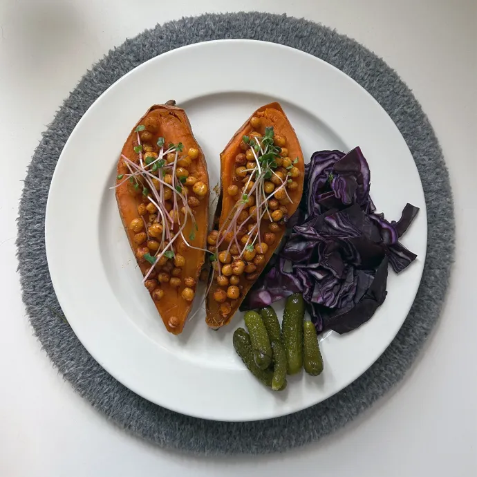 Julcsi zöldséges ebédjeinek egyike – Fotó: Lerch Júlia / Telex