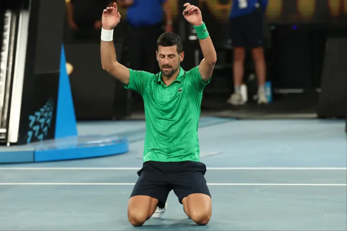 Djoković megtörte Sinnert, öt játszmában győzte le az Australian Openen