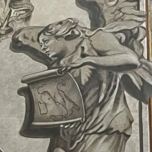 Elismerte, hogy Giorgia Meloni arcképét festette egy 1500 éves templom freskójára, majd fehérrel lekente azt Kép