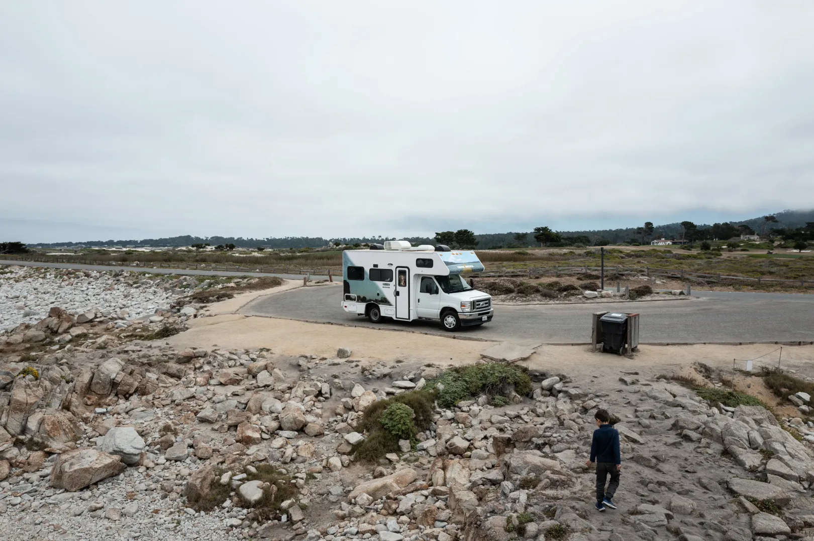 A csereautónk Montereyben – Fotó: Bődey János / Telex