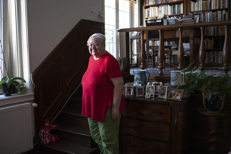 Molnár Piroska, Lang Györgyi és Falusi Mariann, Csányi Sándor és Tenki Réka, Nádasdy Ádám Keleti Éva 2019-ben készült portréin – Fotó: Keleti Éva / MTVA