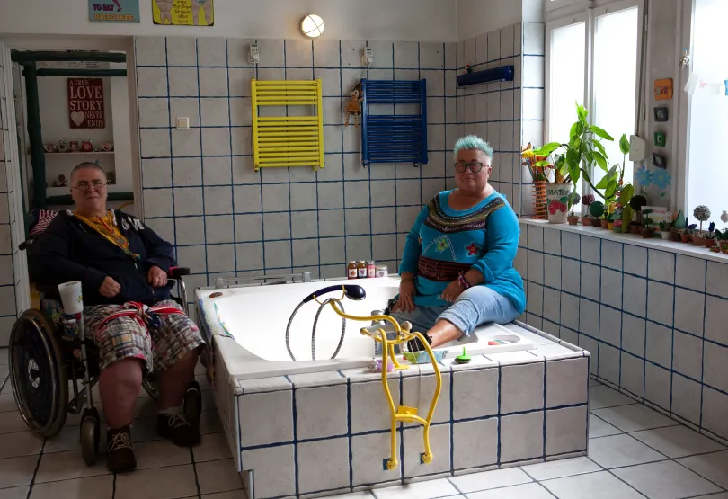 Molnár Piroska, Lang Györgyi és Falusi Mariann, Csányi Sándor és Tenki Réka, Nádasdy Ádám Keleti Éva 2019-ben készült portréin – Fotó: Keleti Éva / MTVA