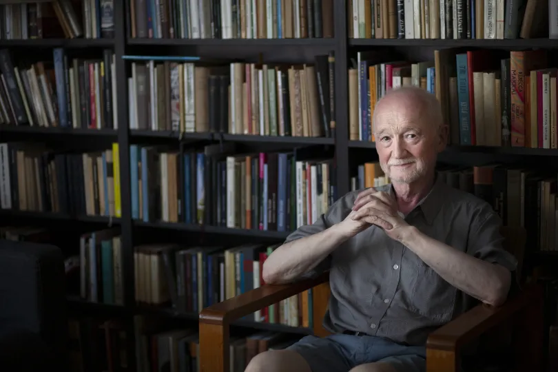 Molnár Piroska, Lang Györgyi és Falusi Mariann, Csányi Sándor és Tenki Réka, Nádasdy Ádám Keleti Éva 2019-ben készült portréin – Fotó: Keleti Éva / MTVA