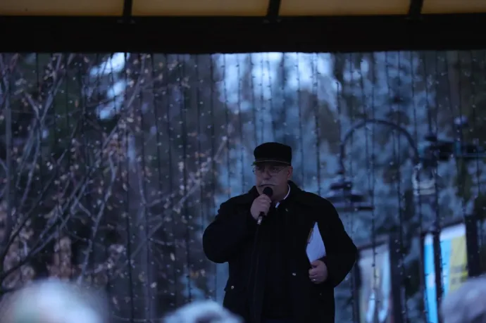 Szentgyörgyön a második tüntetés – Fotó: Tamás Zsófia / Transtelex és FP Facebook-oldala