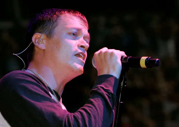 Brad Arnold fellép a zenekarával 2007-es Las Vegas-i CES-en – Fotó: Steve Marcus / Reuters