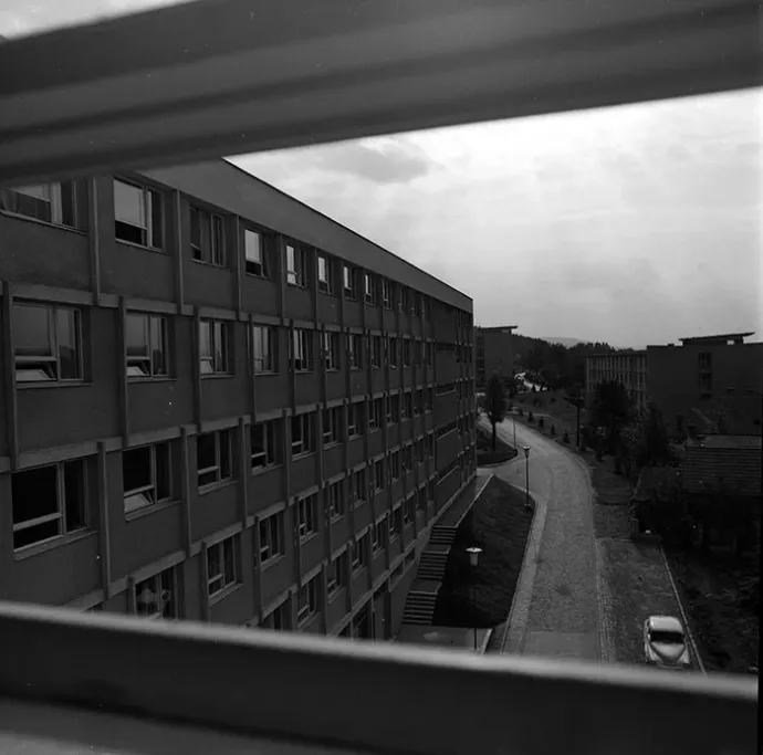 A frissen épített kolozsvári egyetemi kampusz az 1960-as évek végén – Fotó: Minerva Fotóarchívum