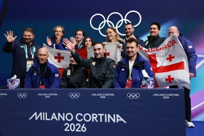 A képeken balra lent Benoît Richaud a grúz és a kanadai versenyzők eredményeit várva – Fotó: Elsa / Getty Images