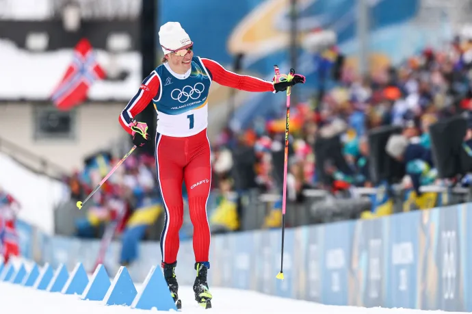 Hetedik olimpiai aranyát nyerte Klæbo, egyre van a rekordtól