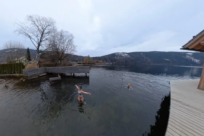Hidegfürdő a Millstatti-tóban – Fotó: Tenczer Gábor / Telex