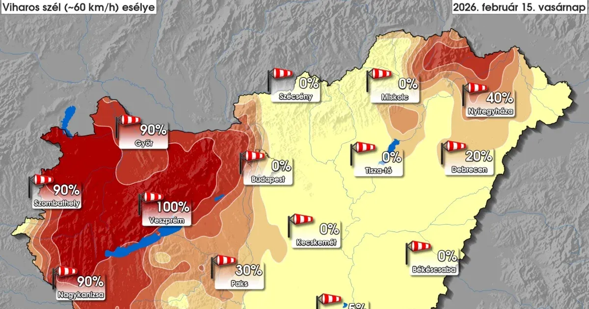 Hidegbetörés és 100 km/h szél zavarja a tavaszt hétvégén.