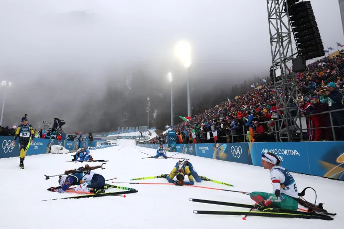 Magukat kihajtott versenyzők a célban – Fotó: Harry How / Getty Images