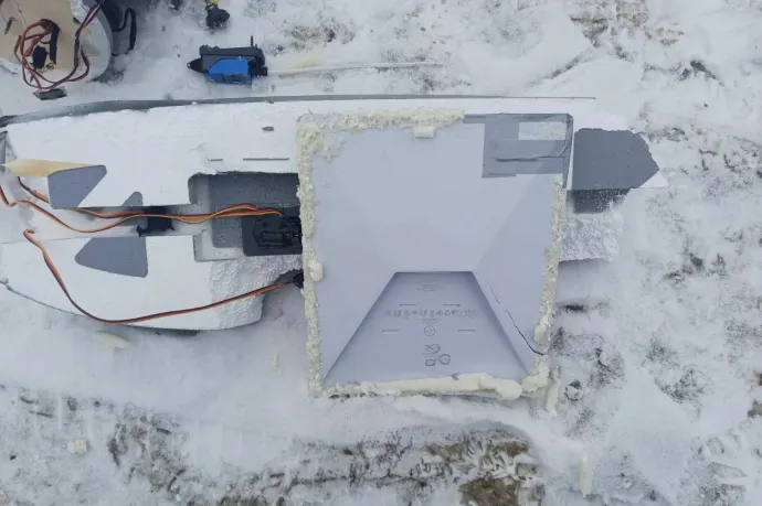 Starlink egy elfogott orosz BM-35-ös drónon – Fotó: Serhii „Flash” Beskrestnov / Facebook