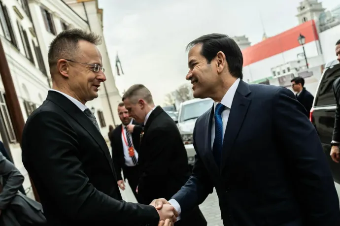 Szijjártó Péter a Karmelitában fogadta Marco Rubio amerikai külügyminisztert