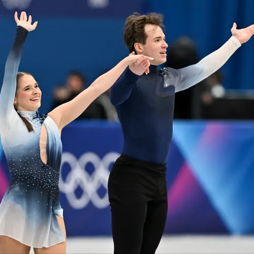 Szenzáció a téli olimpián, negyedik lett a Pavlova–Sviatchenko magyar műkorcsolyapáros Kép