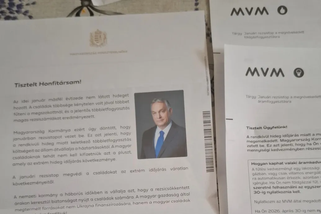 A NAV után már az MVM is kézbesíti Orbán tájékoztató levelét