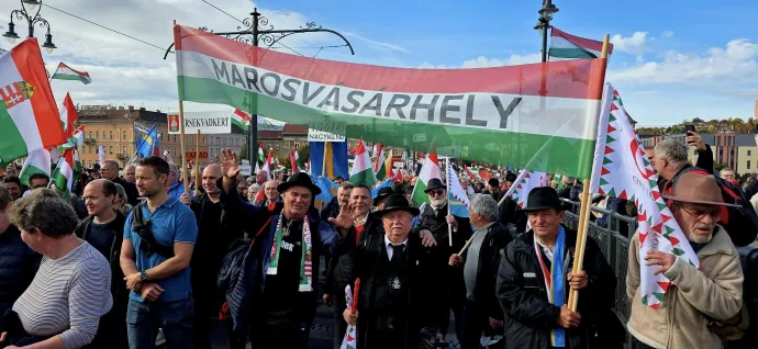 A marosvásárhelyi csapat a 2025-ös Békemeneten – Fotó: Berki Ferenc Facebook-oldala