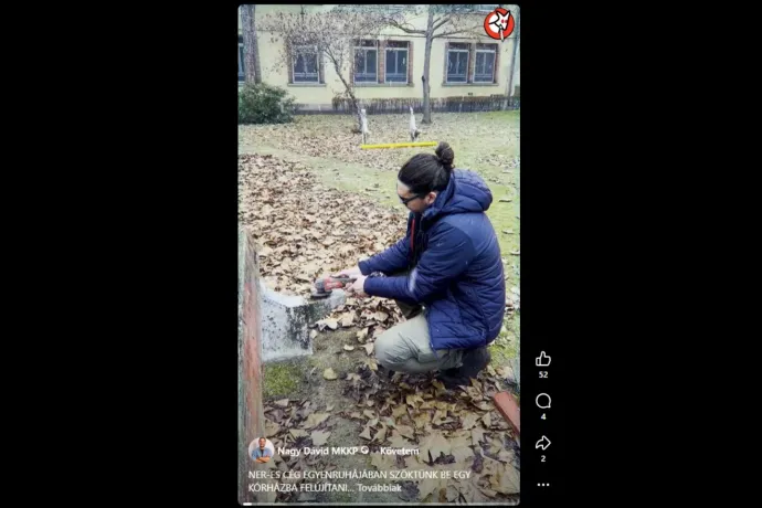 A NER kedvenc takarítócégének ruhájában szöktek be egy budapesti kórházba az MKKP aktivistái