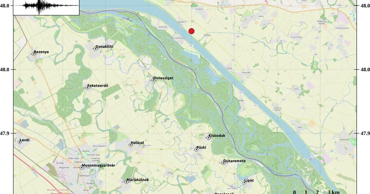 4,3-as erősségű földrengés volt a magyar-szlovák határon