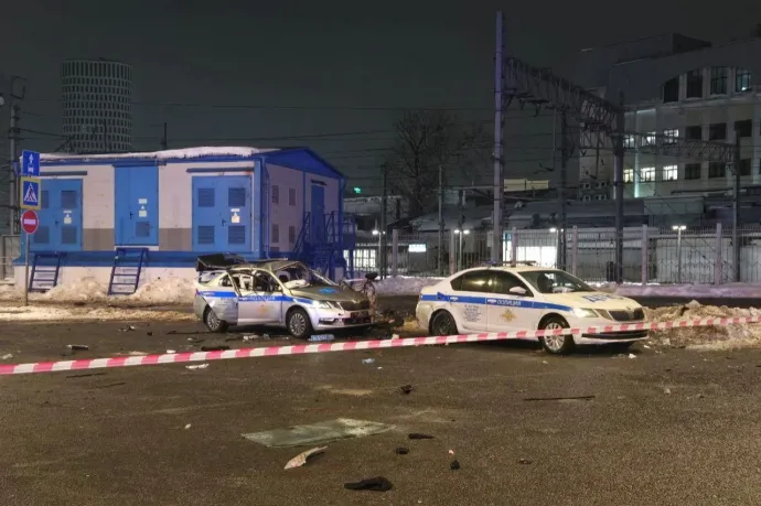 Robbantás történt egy rendőrségi járőrautó mellett Moszkva belvárosában