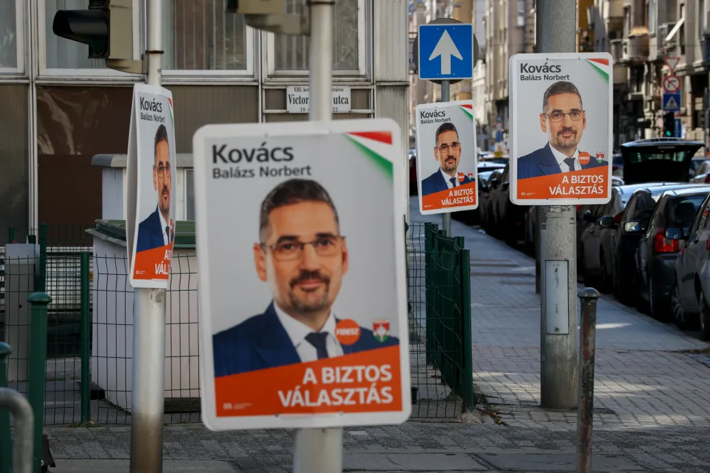 A Fidesz nem bízta a véletlenre: pár méterenként kiplakátolta a jelöltje arcát Újlipótvárosban