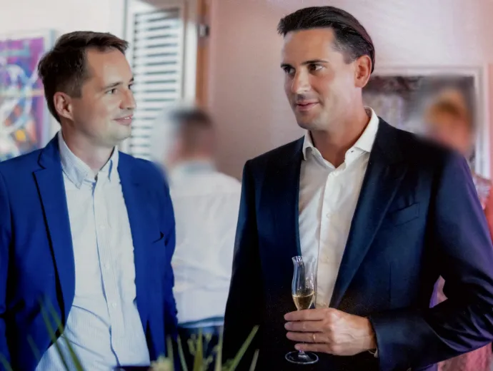 Somlai Bálint a kép jobboldalán, mellette Bánkuty Tamás