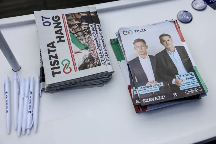 Plakát nincs, szórólap van – Fotó: Huszti István / Telex