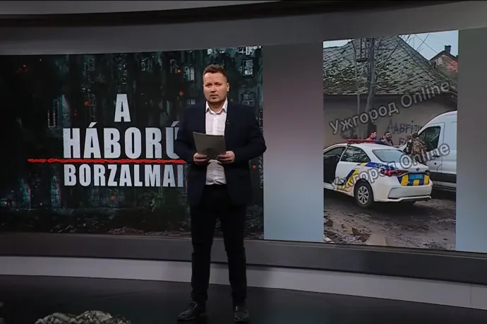 A kényszersorozásokról szóló rész A háború borzalmai című műsorban – Forrás: M1 – Híradó / Youtube