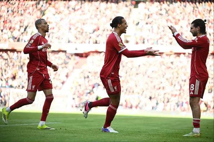 Szoboszlai gólpasszt adott, hétgólos meccset nyert a Liverpool a West Ham ellen