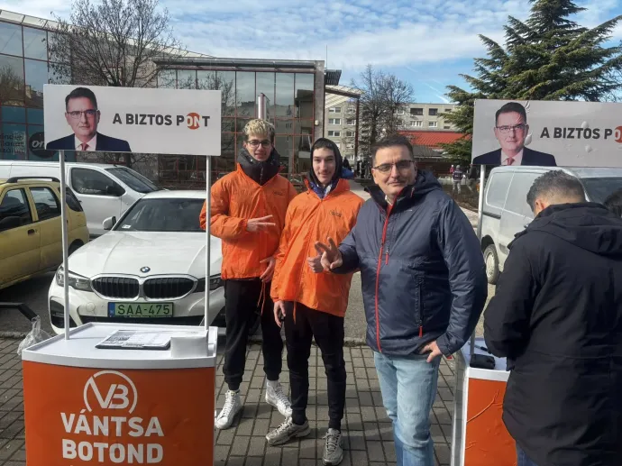 Vántsa Botond kampányol – Fotó: Vántsa Botond / Facebook