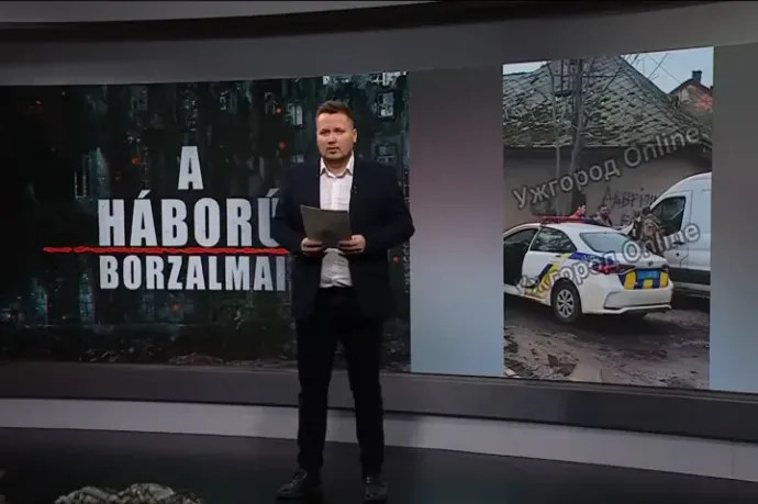 The section about forced conscription in the program The Horrors of War – Source: M1 – Híradó / Youtube