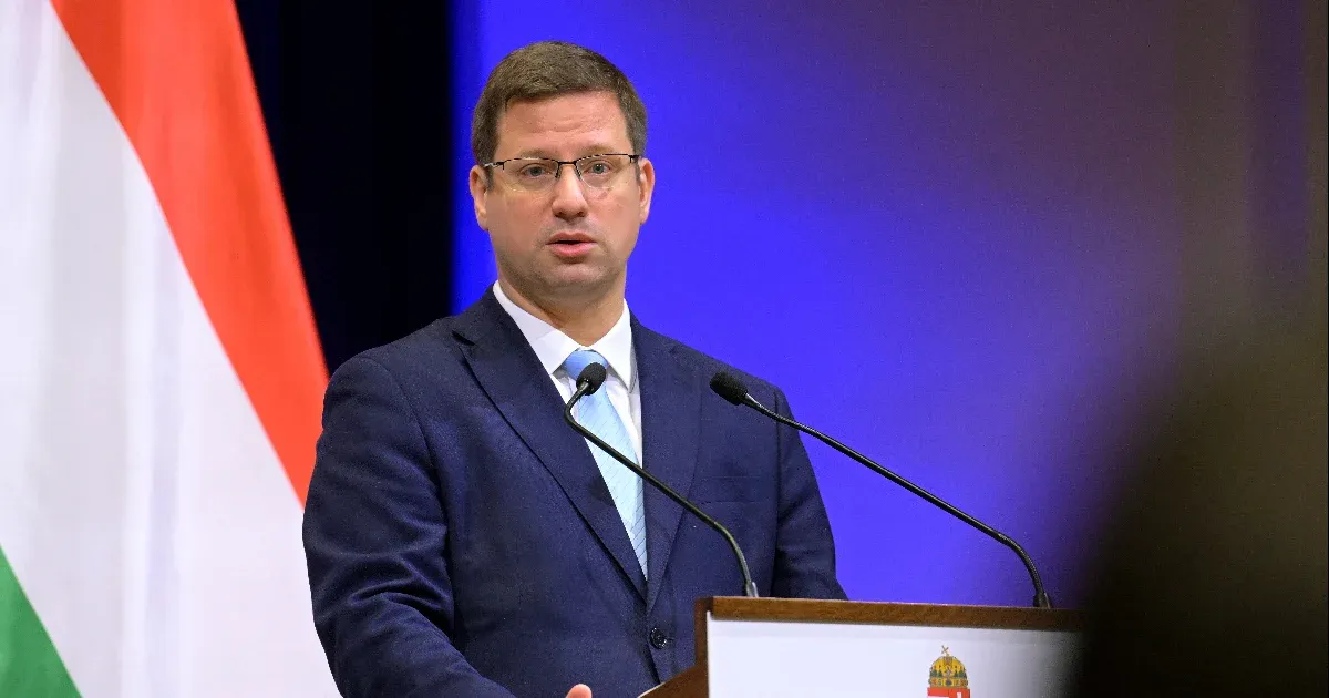 Gulyás Gergely kormányinfót tart