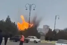 Videón az Azerbajdzsánban becsapódott iráni drónok