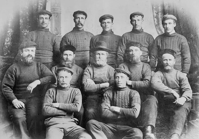 Brit tengerészek a 19. század végén – Fotó: Sheringham Museum