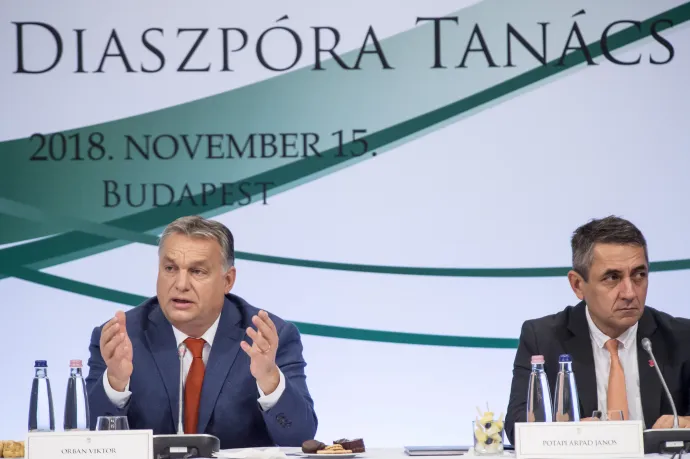 Orbán Viktor beszél a Magyar Állandó Értekezlet 2018. november 15-i ülésén – Fotó: Árvai Károly / Kormany.hu