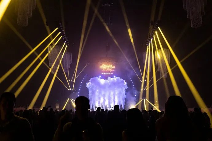 A The Chainsmokers fellépése egy zenei rendezvényen Kaliforniában, 2026 februárjában – Fotó: Miikka Skaffari / Getty Images