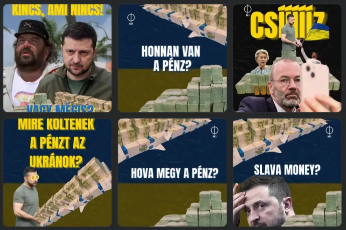 Hírek helyett az ukrán pénzszállítók értelmetlen mémelésével telt meg az M1 Facebook-oldala